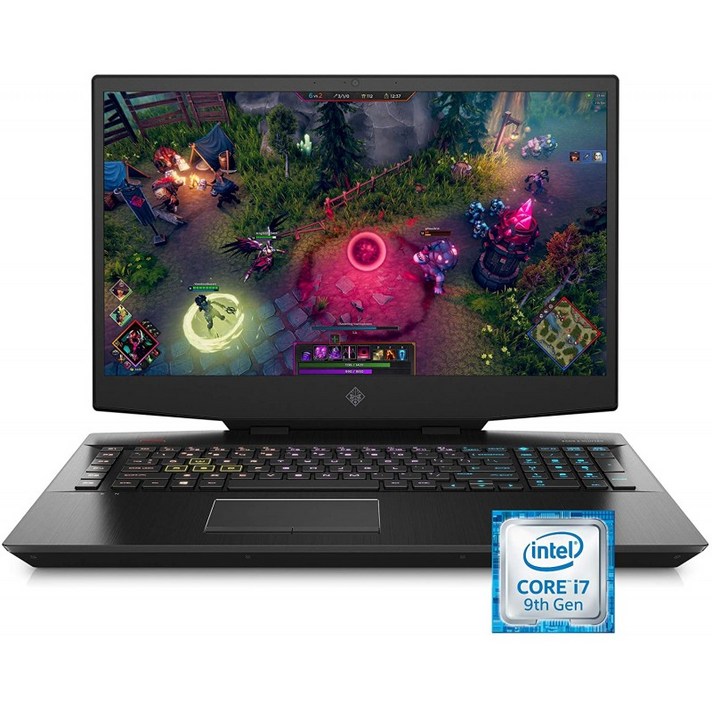 HP 2019 17인치 게이밍 노트북 Intel i7-9750H NVIDIA GeForce RTX 2070(8GB) 16GB RAM 512GB 솔리드 스테이트 드라이브, 1, 단일옵션, 단일옵션