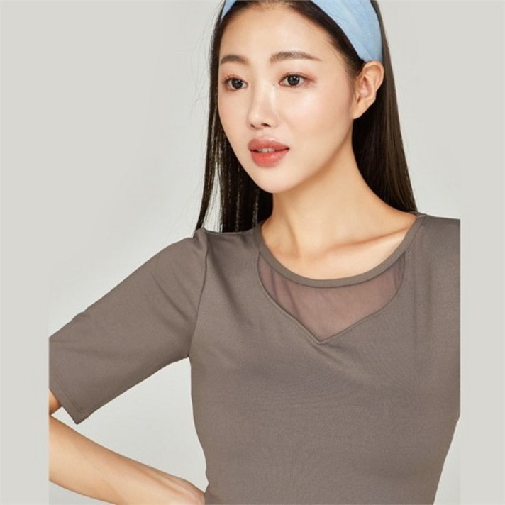 제인코트 NC06 케이트 인컵 반팔 롱탑 UNA3305