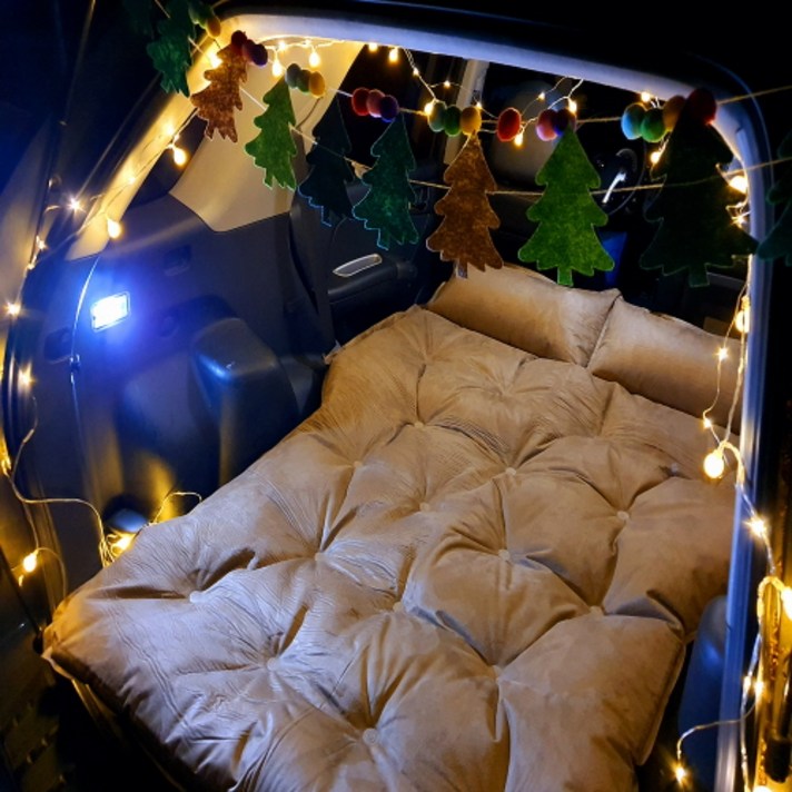 차박남녀 스웨이드 SUV 자충매트 차박매트 차크닉매트, 폴리우레탄, A타입(스탠다드형), 블랙(Black)