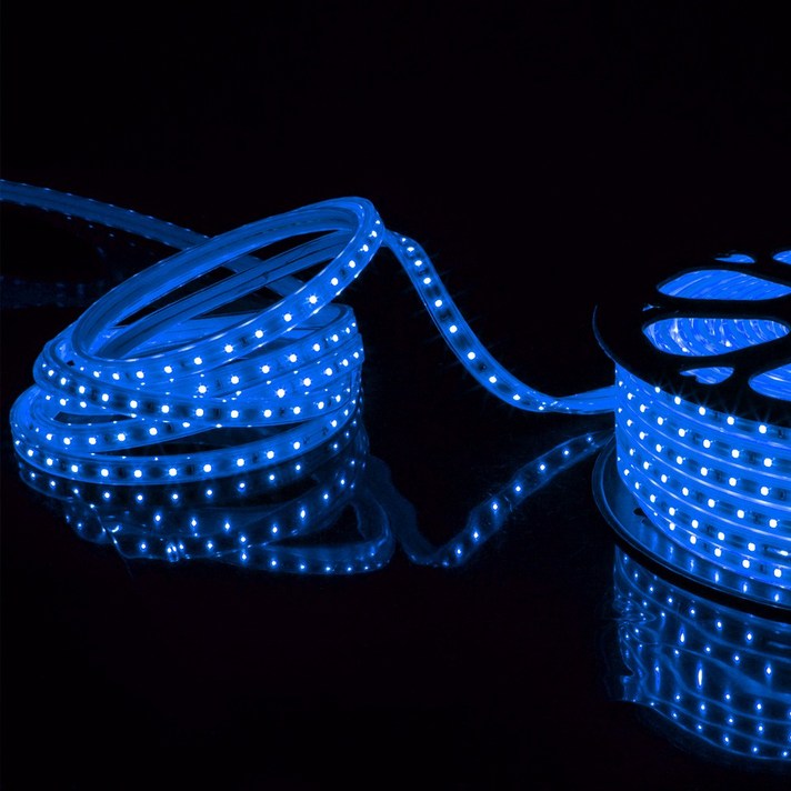 올판 색상 다양 AC 220V 방수 LED간접조명, 청색(단색)