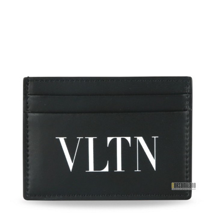 발렌티노 남성 VLTN 로고 블랙 카드지갑 UY2P0448 LVN 0NO