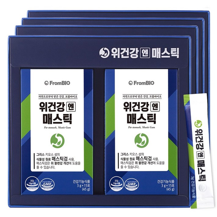 프롬바이오 위 건강엔 매스틱, 3g, 4개월, 120포