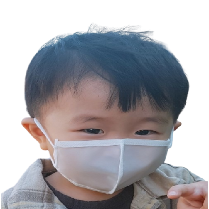 별다섯베리 목욕탕 사우나 오션 수영장 워터파크 물놀이 방수 마스크 헬스장 운동할때 숨쉬는 통풍 화장품안묻는 아쿠아마스크, 화이트(XS) - 영유아용
