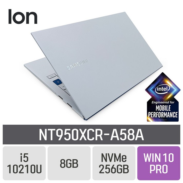 삼성 갤럭시북 이온 NT950XCR-A58A, 8GB, SSD 256GB, 포함