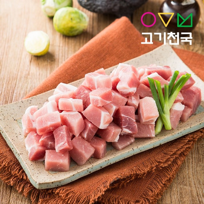 한돈 뒷다리살_껍데기X(찌개용) 400g, 1팩
