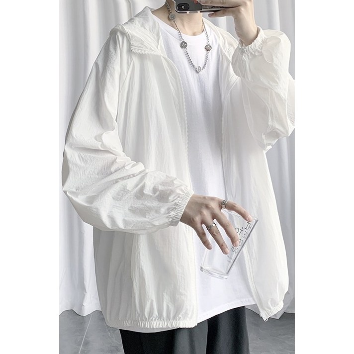 여름 경량 후드 바람막이 형광 5색 빅사이즈 M~5XL