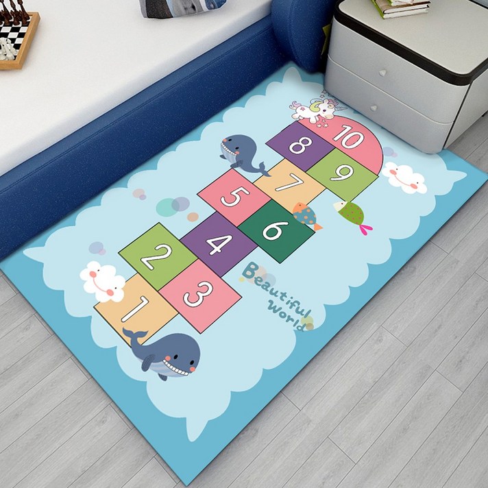 Nov.23 52번 캐릭터 키즈 방 카펫 거실 어린이집 돗자리 매트 큐티보이 침실 만개침대 옆 러그 맞춤Z, 맞 춤 형 연락처 m / 2, 만화 방 뛰 기
