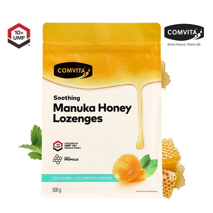 [정품]콤비타 UMF10+ 마누카허니 로젠지 프로폴리스&쿨민트, 1개, 500g