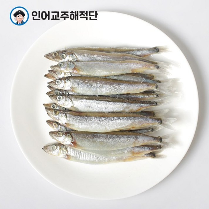 인어교주해적단 알이 꽉 찬 열빙어 (시사모 시샤모구이용) 550g 600g, 1개, 열빙어 550g (25마리/5마리씩 포장)