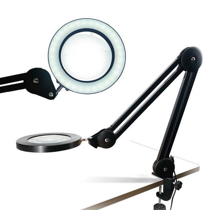 비상 스탠드 LED 돋보기 확대경 조명