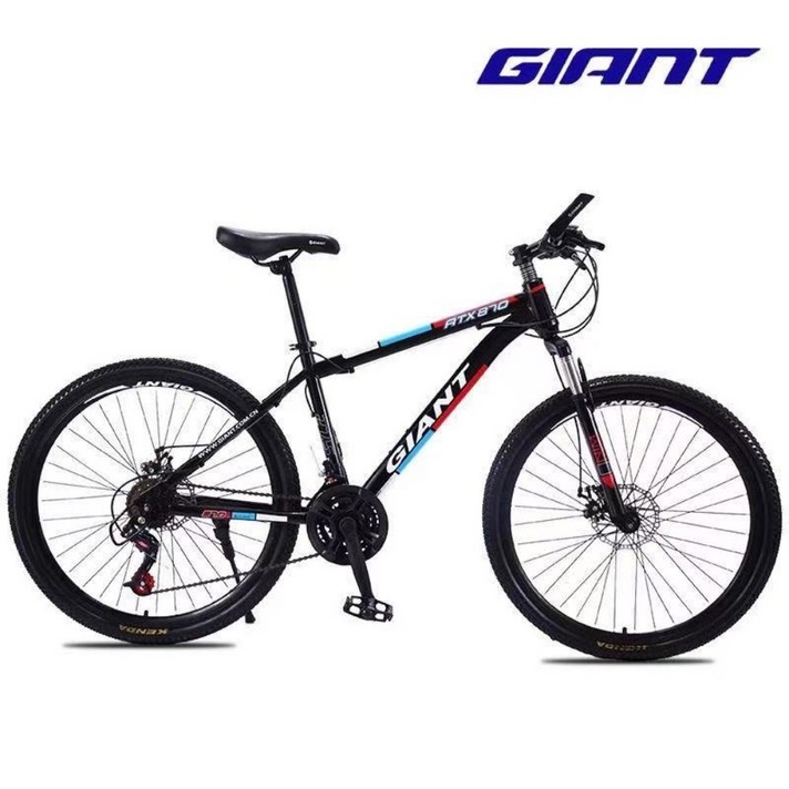 GIANT 자이언트 변속 산악 MTB 자전거 알루미늄, 27.5인치cm, 870 블랙레드 고탄소강 + 24단