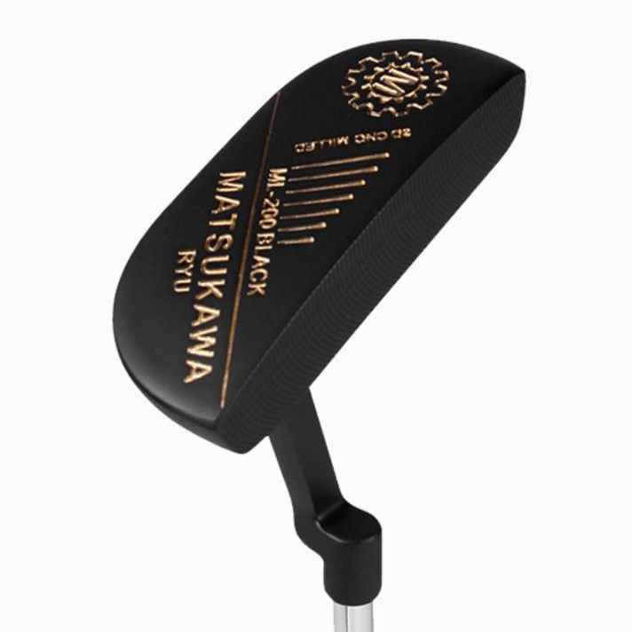 마쓰카와류 정품 연철 단조 무반사 퍼터, ML-200 블랙