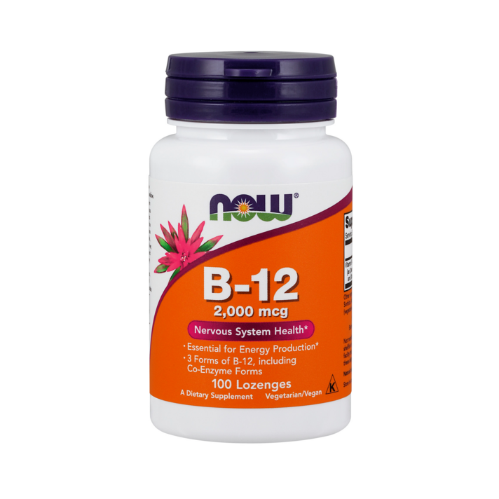 Now Foods 비타민 B-12 2000mcg 로젠지, 100개입, 1개