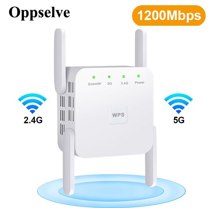 5G 무선 와이파이 리피터 1200Mbps 라우터 와이파이 익스텐더 장거리 부스터 와이파이 신호 증폭기 5ghz 와이파이 인터넷 Repiter|모뎀, 1개, EU Plug, 5G Black