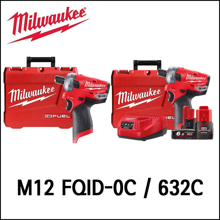 [밀워키] 12V FUEL 오일펄스 임팩트 드라이버 M12 FQID-0C /632C 세트, 1. M12 FQID-0C