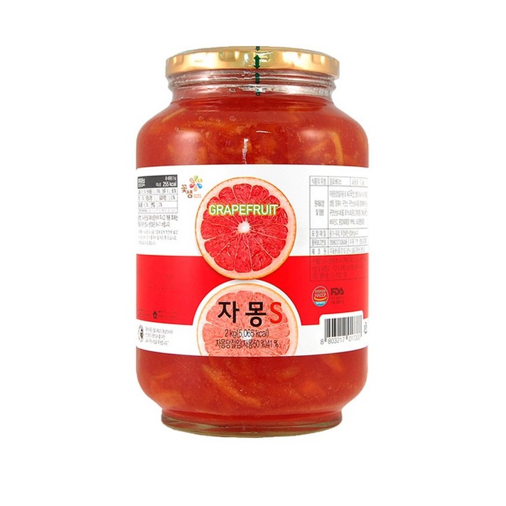 꽃샘 자몽차S 2kg, 1개