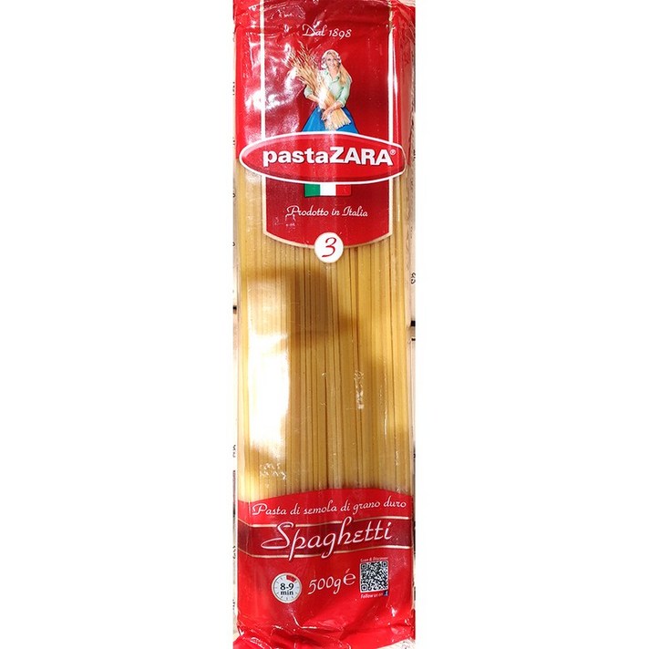 스파게티(3번 자라 500g)X20/식자재/업소용/식자재용/, 1