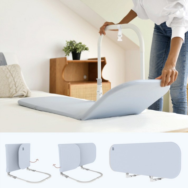 접이식 침대난간대 침대안전대 휴대용 침대가드 주니어침대안전가드, 옐로우X1개