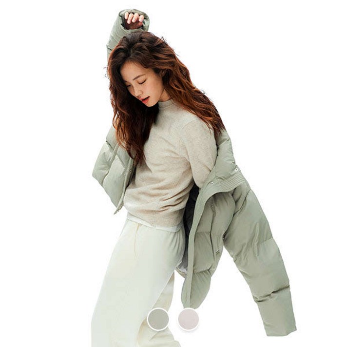 [현대백화점][지오다노] 370922 다운 숏 푸파 자켓 05370922