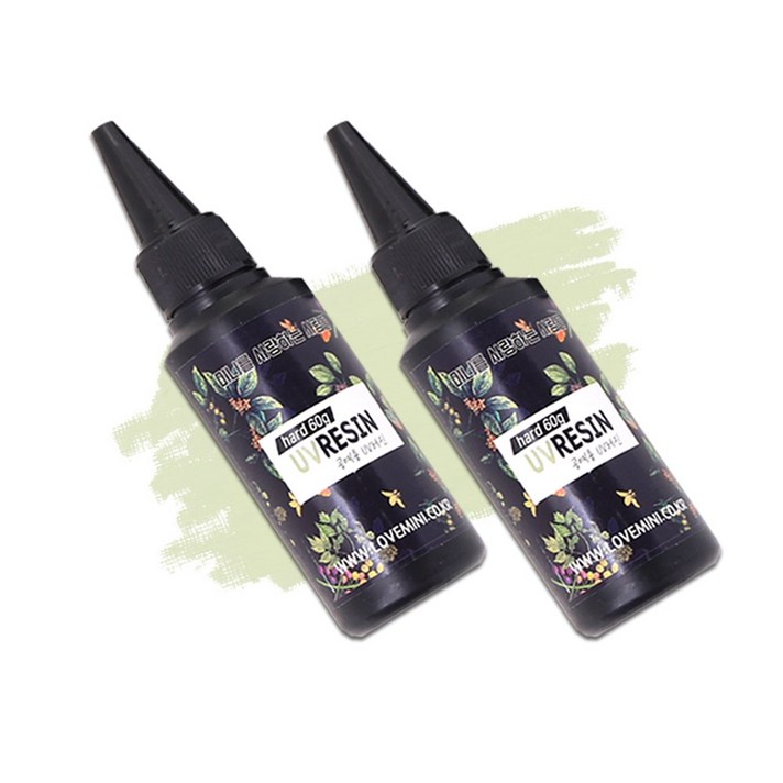 미니를사랑하는사람들 네일 레진공예 UV레진 하드타입 중점도 10ml, 60g