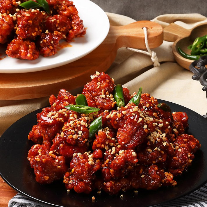 [속초중앙닭강정]순살닭강정(보통맛) 1300g, 단품