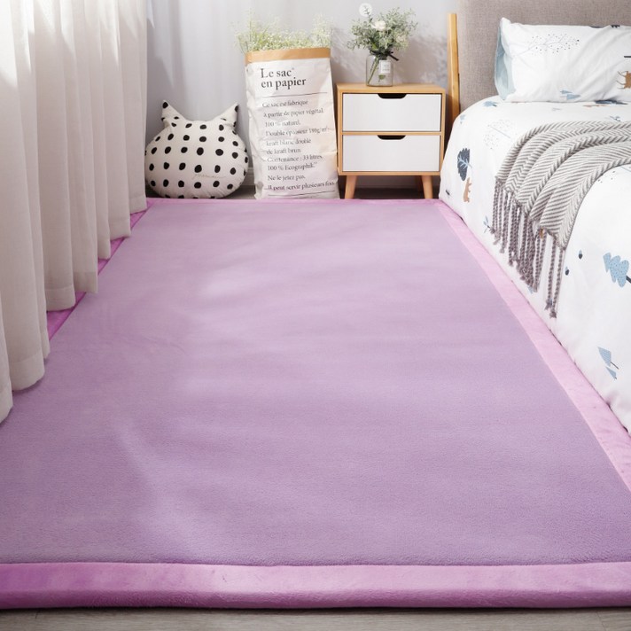 Nov.23 499번 핑크 침대 매트에 키즈 러그 러그 사랑 침실 다다미 매트 아기 쿠션Z, 제비꽃