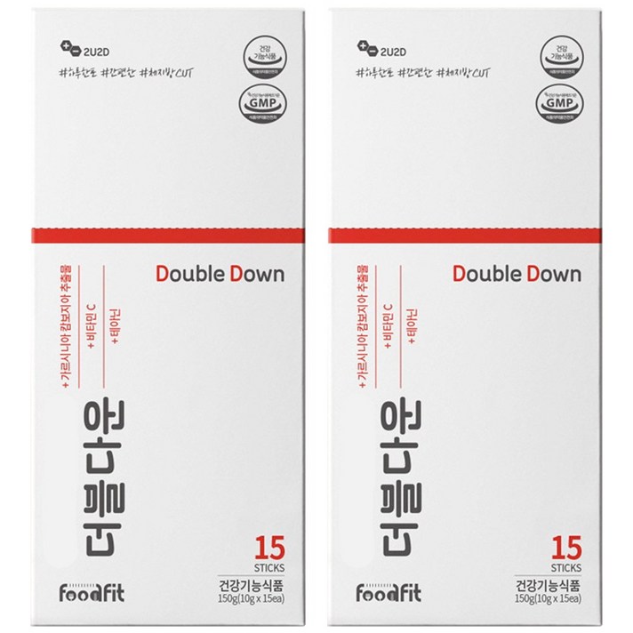 더블다운 2주 단기 다이어트 가르시니아 보조제 체지방 분해 칼로리 탄수화물 컷팅제, 30포, 1개월 다이어트