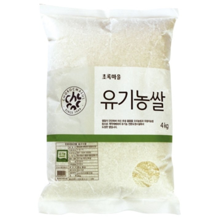 초록마을 유기농쌀(4kg), 1개