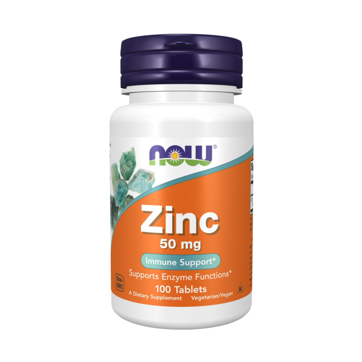 Now Foods 징크 50mg 타블렛, 100개입, 1개