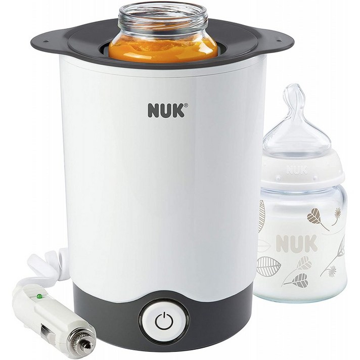 Nuk 10256404 - 90초 만에 빠르고 조심스럽게 가열되는 보틀 워머 집이나 이동 중에도 사용할 수 있는, 단일옵션