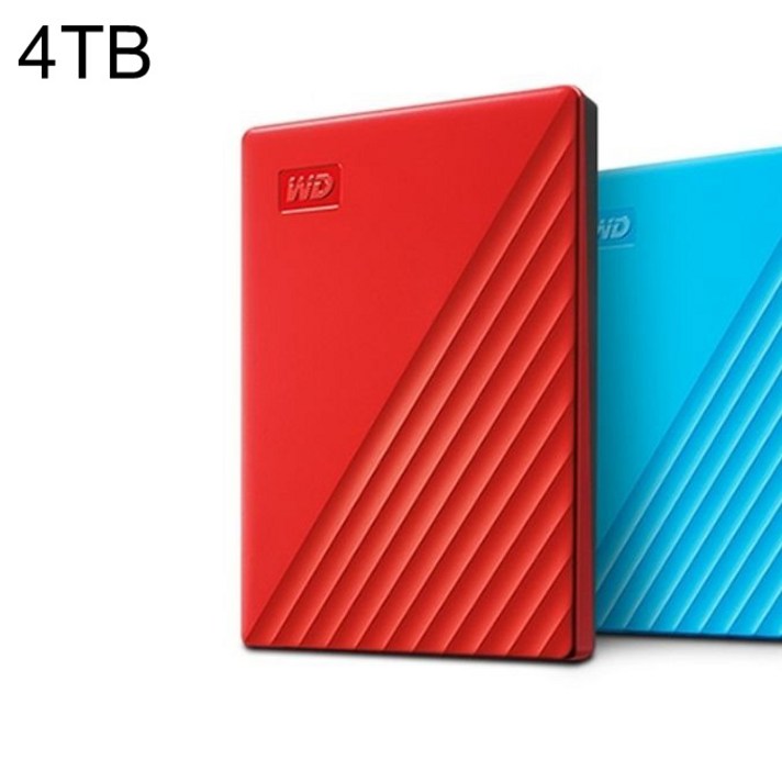 외장하드 WD NEW My Passport Gen3 (4TB) 레드 USB3.2, 1