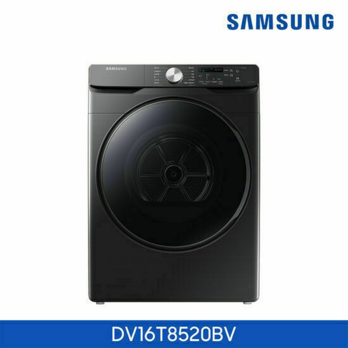 [삼성]건조기 그랑데 16kg 블랙 DV16T8520BV, 스타일:상단설치(무료)