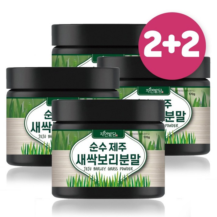 순수 제주 새싹보리 분말 1+1 친환경 무농약 올바른 가루 보리어린잎 국산 자연밭담, 4개, 170g