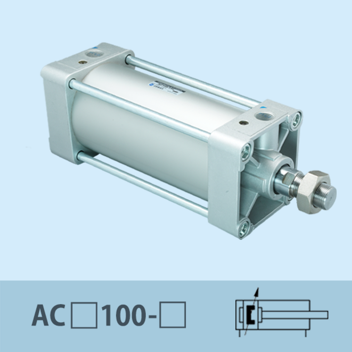 신영제어기 공압실린더 AC100 Rc1/2 (복동편로드 에어쿠션타입 중형실린더), 25