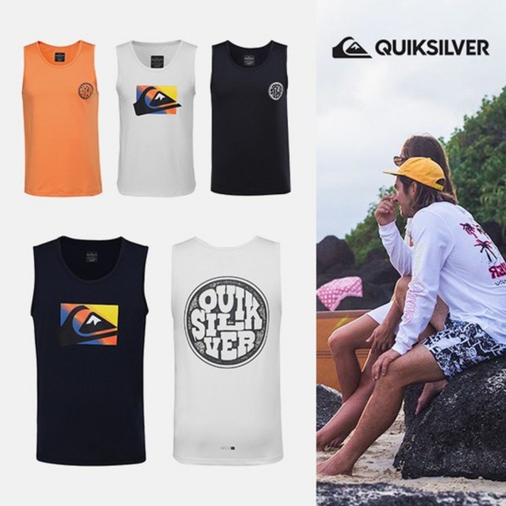 [매장정품] 퀵실버 M&W 서클 2 민소매 루즈핏 래쉬가드