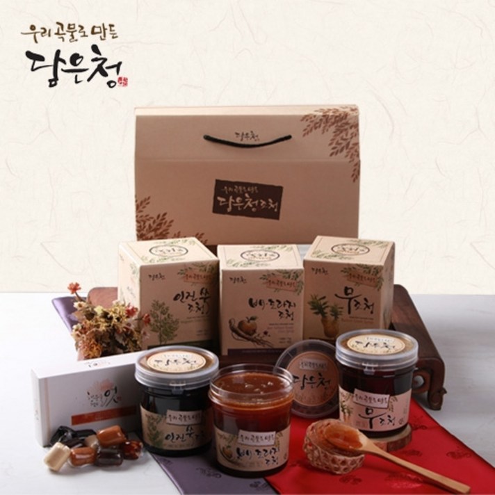 담은청 조청3종세트(배도라지조청+인진쑥조청+무조청)3kg, 1개