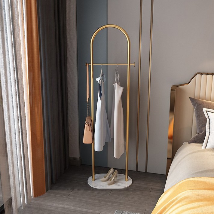 행거 까사미아헹거 이케아옷걸이바 철제 스탠딩 일룸헹거 옷걸이 북유럽 스탠드 골드, 흰색 검정색 브래킷 (트레이 제외)