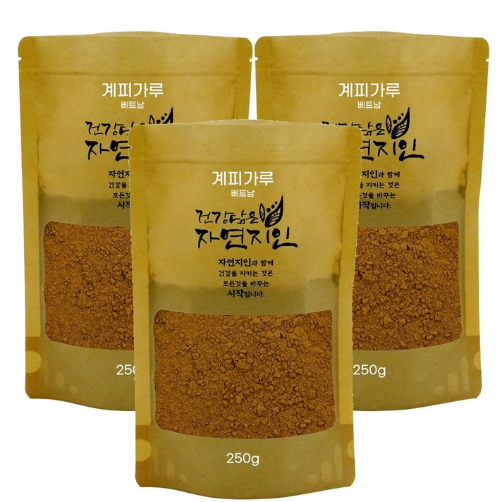 자연지인 계피가루 250g 계피분말 시나몬가루 한차, 3팩, 250
