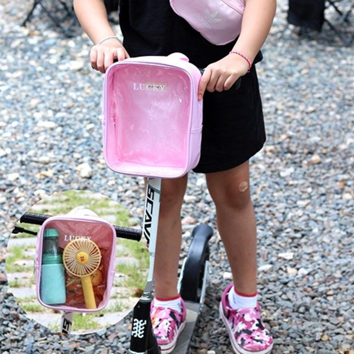 [유가모아] 미니방수가방 유아동 어린이 킥보드 자건거 악세사리 소품, 블루