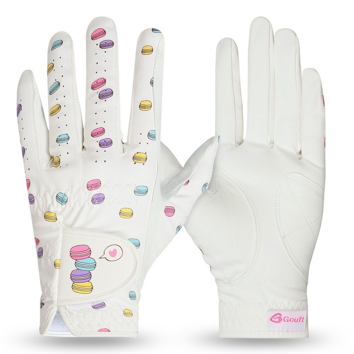 고프트 마카롱 여성용 골프장갑 골프 장갑 왼손 양손 연습용 필드용 스크린용, 여성용-양손착용