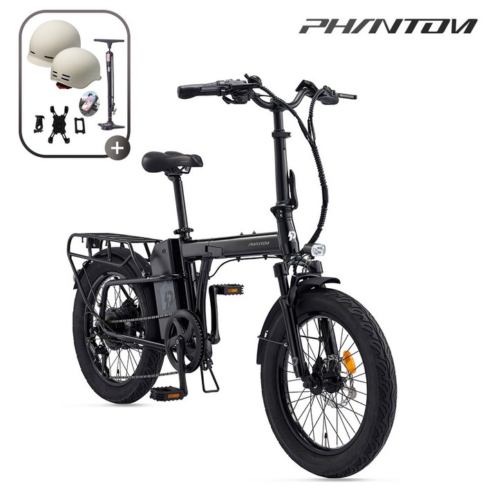 삼천리 2026 20 팬텀 폴라리스 2.0 전기자전거 폴딩 접이식 자전거, 블랙, 알루미늄