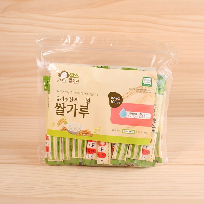 [유기농사랑] 유기농 한끼 이유식 쌀가루 스틱형, 02. 유기농 쌀가루 스틱형 조분(중기)