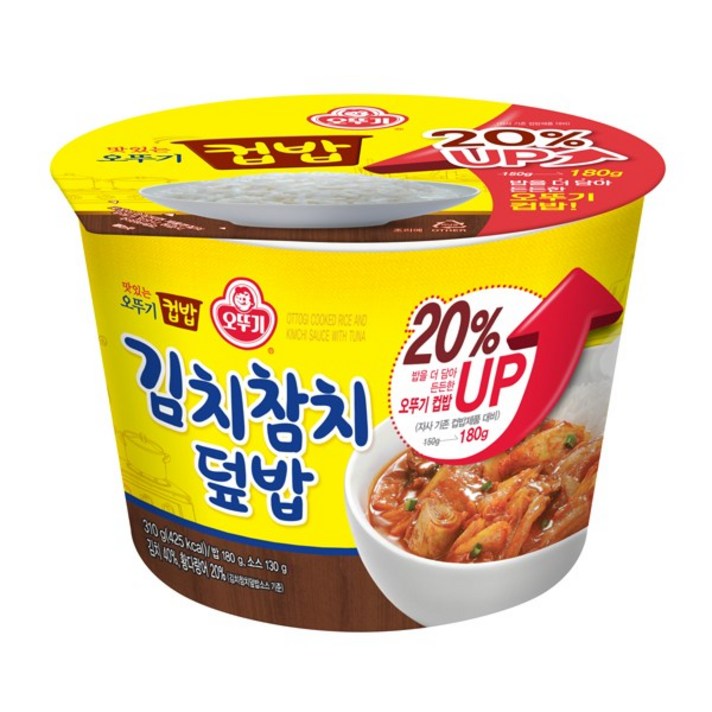 오뚜기 컵밥 김치참치덮밥, 310g, 24개