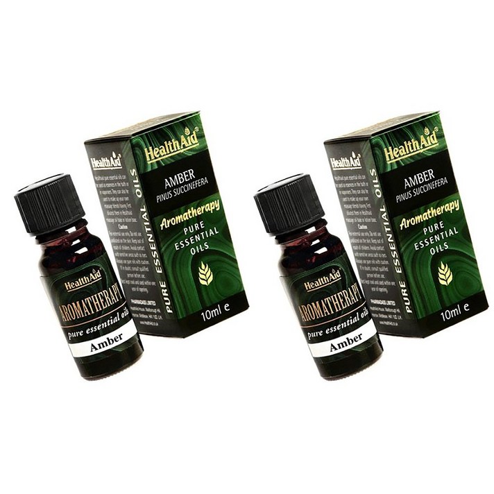 HealthAid Amber Essential Oil 헬스에이드 엠버 에센셜 오일 10ml 2팩, 1개