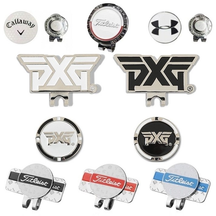 글로벌 [국내배송] 골프 볼 마커 브랜드 로고 악세서리, 14.언더아머