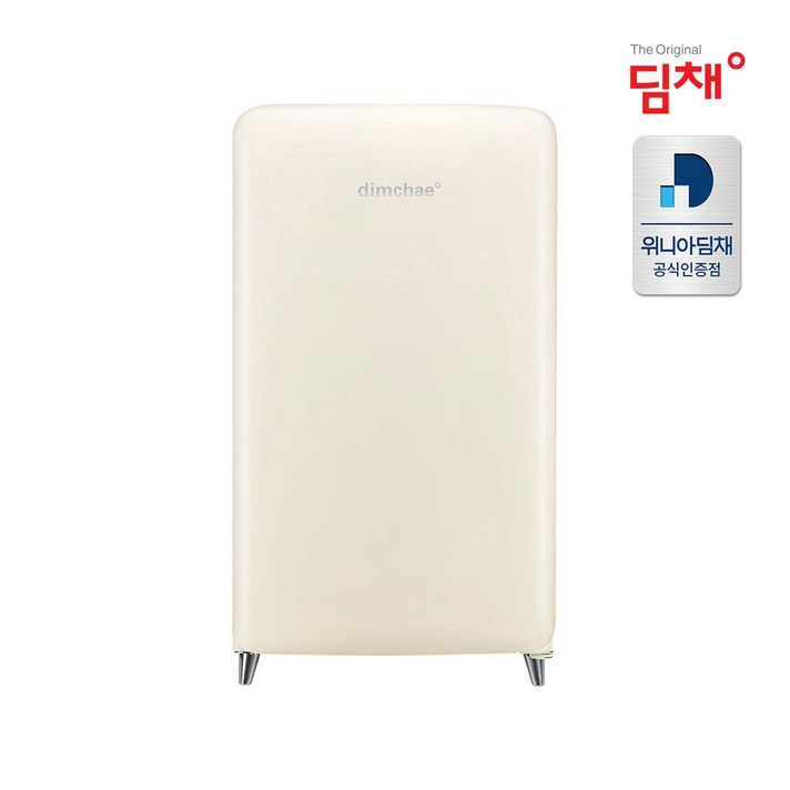 위니아딤채 스탠드형 쁘띠 레트로 김치냉장고 WDS10EFACCS 100L 방문설치