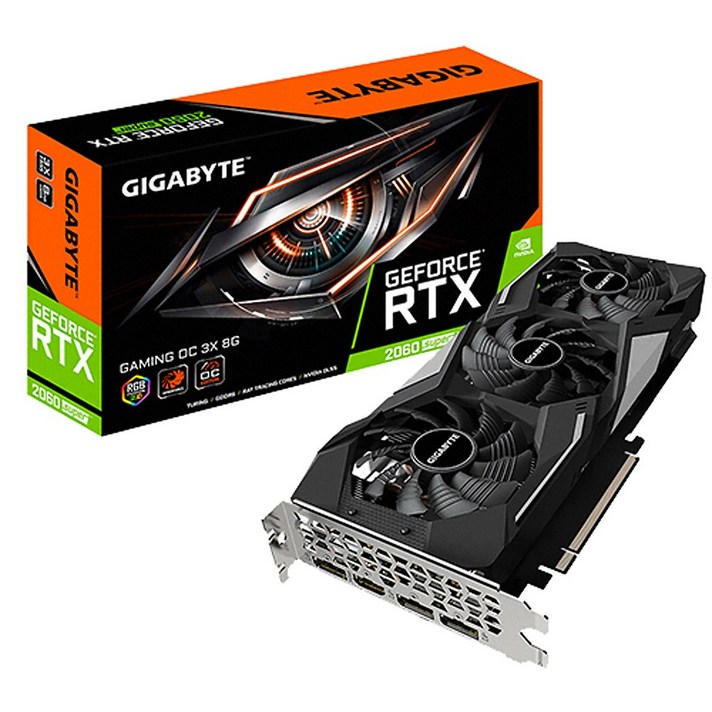 GIGABYTE 지포스 RTX 2060 SUPER Gaming V2 OC D6 8GB 그래픽카드, 단일상품