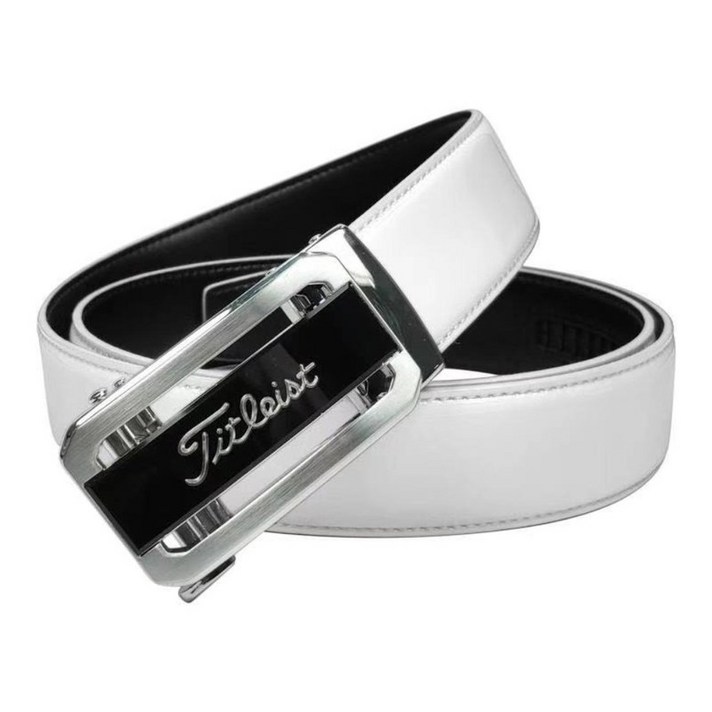 골프 벨트 남성 오토매틱 벨트 골프캐주얼 벨트, B타입화이트