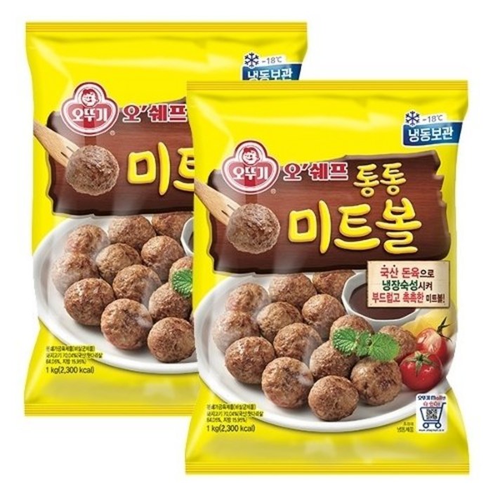기타 오뚜기 오쉐프 통통 미트볼 2개, 상세 설명 참조