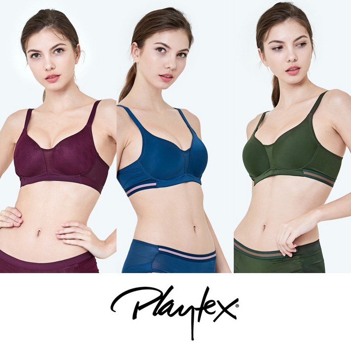 [Playtex] 플레이텍스 와이어리스 스포티플러스 6종세트 PXW9H454647_T